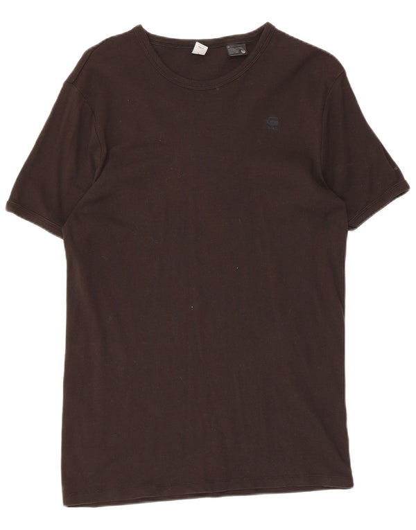 G-Star Herren T-Shirt Top Mittelschwarze Baumwolle