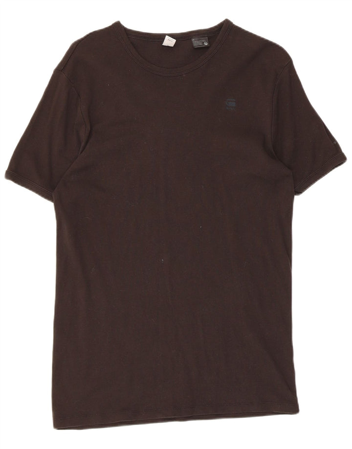 G-Star Herren T-Shirt Top Mittelschwarze Baumwolle