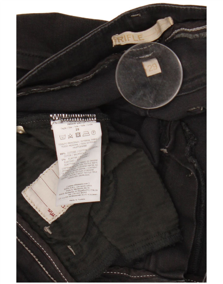 Rifle Damen Skinny Jeans W29 L29 Schwarze Baumwolle