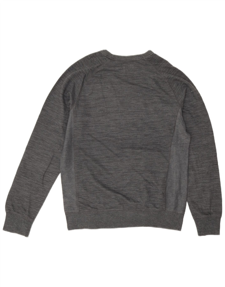 Champion Herren-Sweatshirt-Pullover aus mittelgrau gefleckter Baumwolle