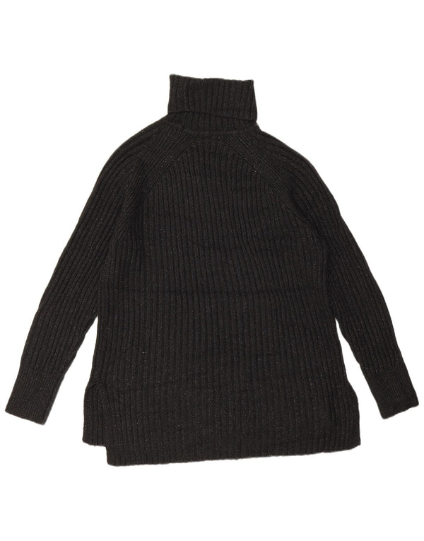 Marks & Spencer Damen-Pullover mit Rollkragen, Gr. 14, mittelschwarz gefleckt