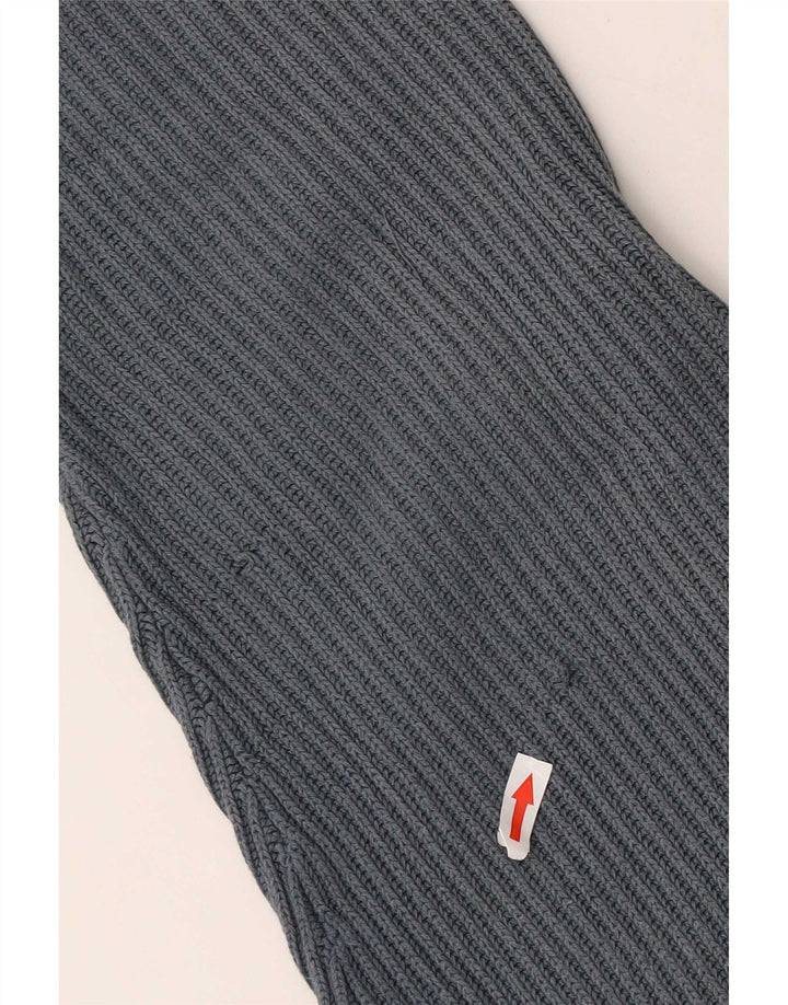 Kappa Herren-Pullover mit V-Ausschnitt aus mittelgrauer Baumwolle