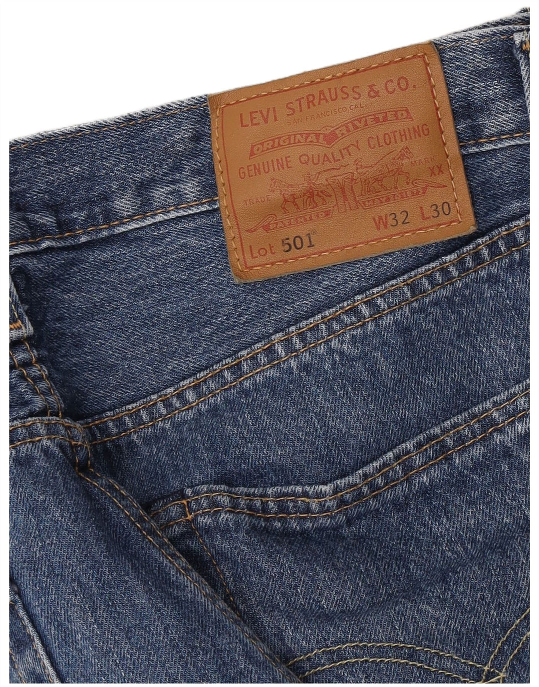 Levi's Herren 501 Straight Jeans W32 L30 Blau