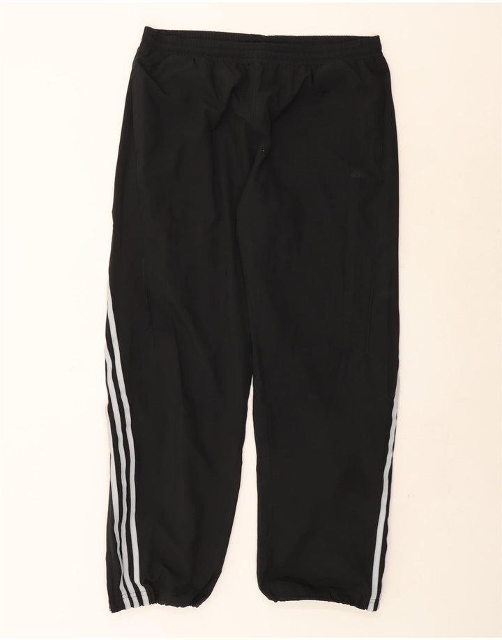 Adidas Herren-Trainingshose, groß, aus schwarzem Polyester