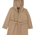 Zara Damen Kapuzenmantel UK 14 Medium Beige Polyester