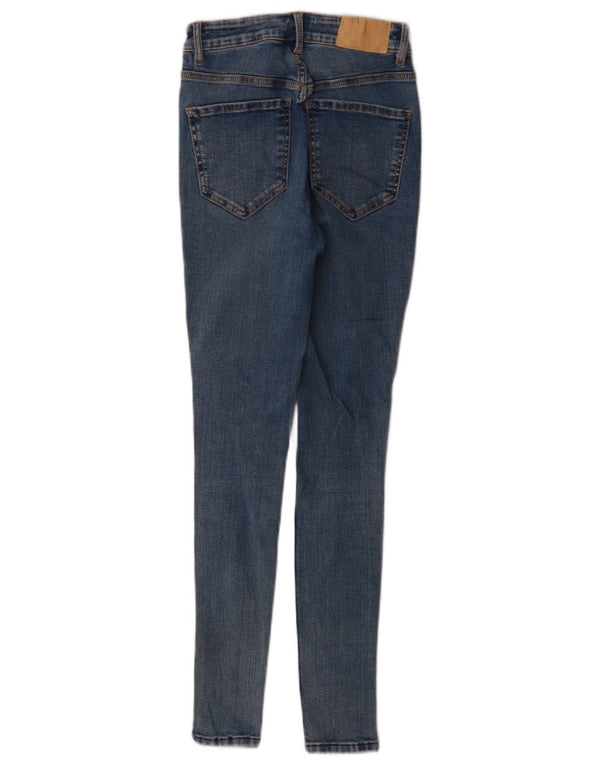 Zara Damen Skinny Jeans EU 34 2XS W24 L28 Blau