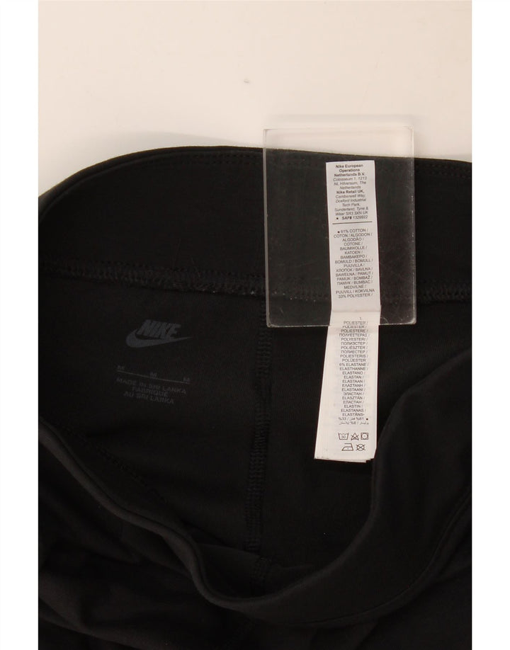 Nike Womens Graphic Leggings UK 12 Mittelschwarze Baumwolle