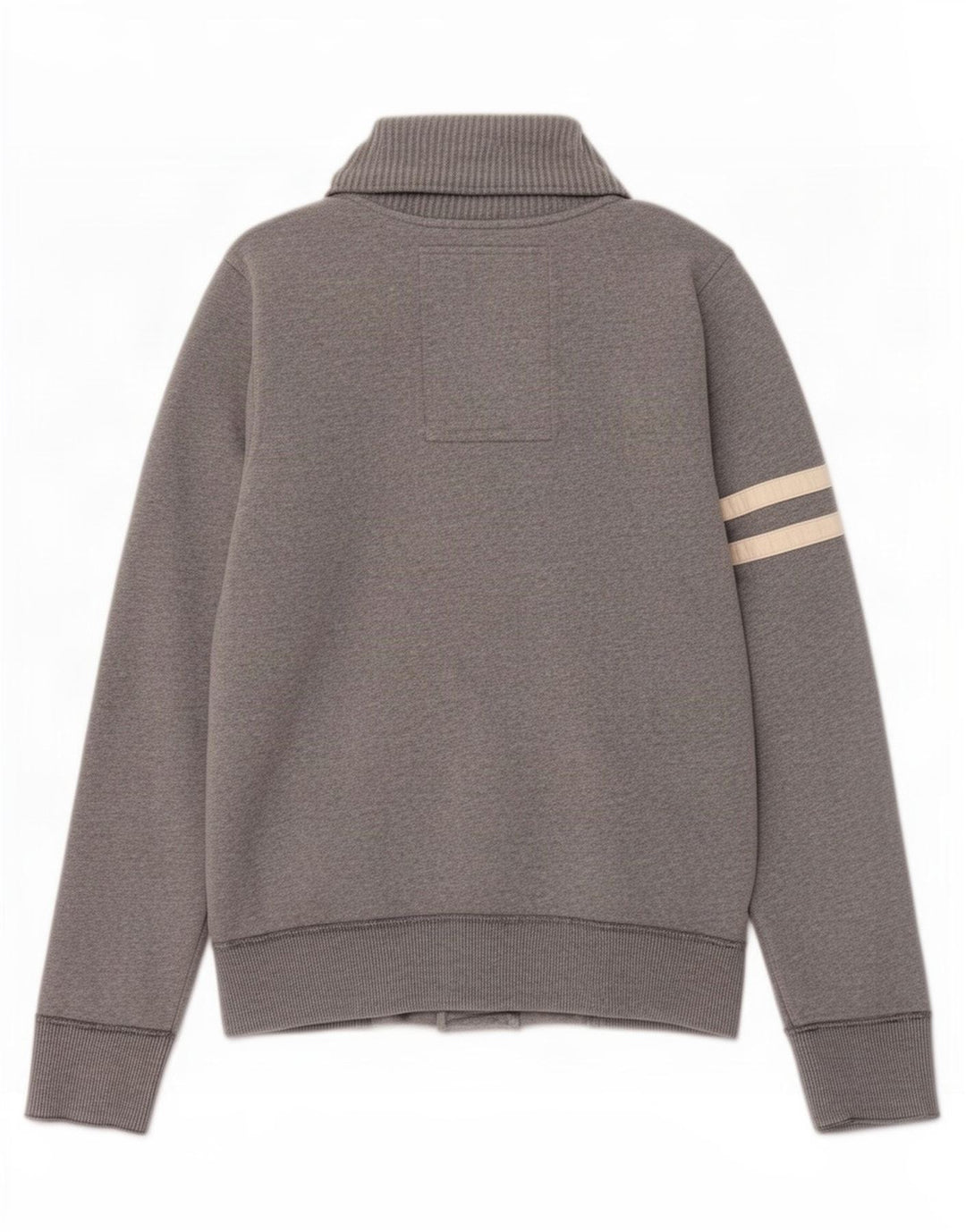 Abercrombie & Fitch Herren-Trainingsanzugoberteil, Jacke, Größe L, Grau, Baumwolle