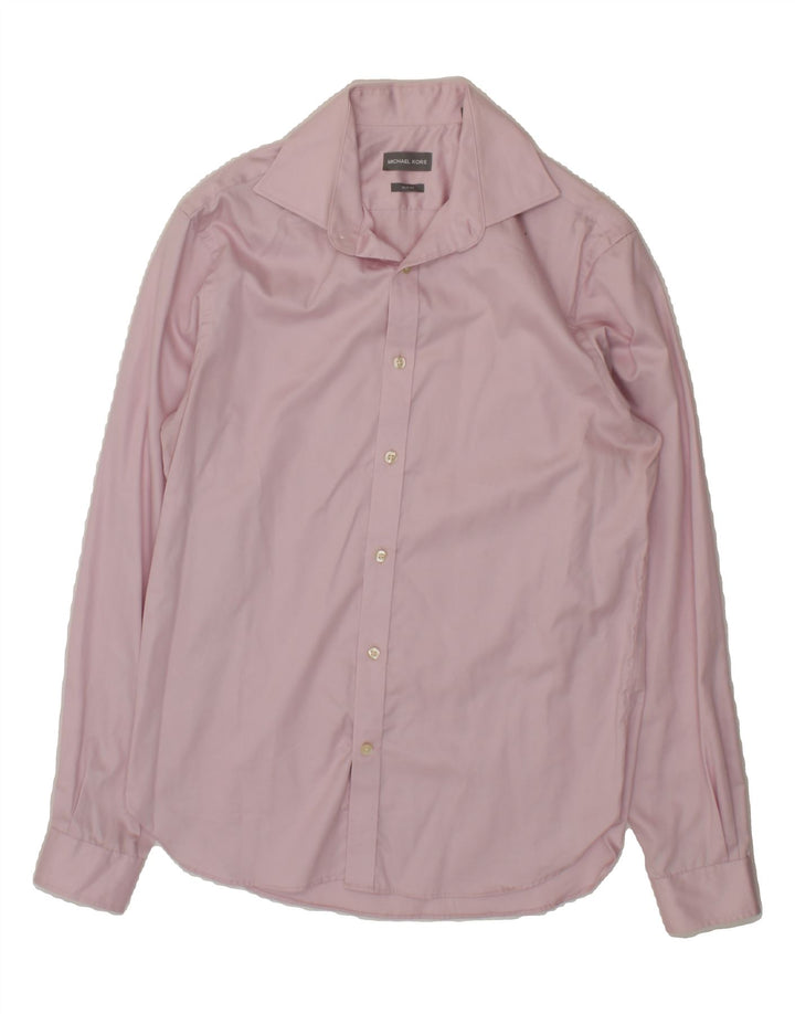 MICHAEL KORS Mens Slim Fit Shirt Size 15 1/2 Medium Pink Vintage Michael Kors and Second-Hand Michael Kors from Messina Hembry 