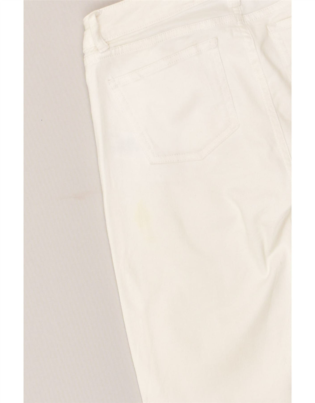 CHAPS Womens Denim Shorts US 4 Small W30 Off White Cotton | Vintage Chaps | Thrift | Second-Hand Chaps | Used Clothing | Messina Hembry 