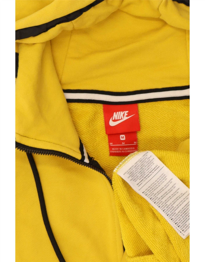 Nike Herren-Kapuzenpullover mit Reißverschluss, mittelgelbe Baumwolle