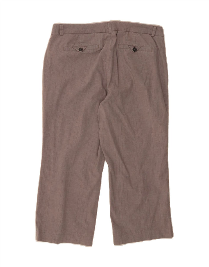 DOCKERS Womens Straight Capri Trousers US 12 Large W34 L22 Grey Check Vintage Dockers and Second-Hand Dockers from Messina Hembry 