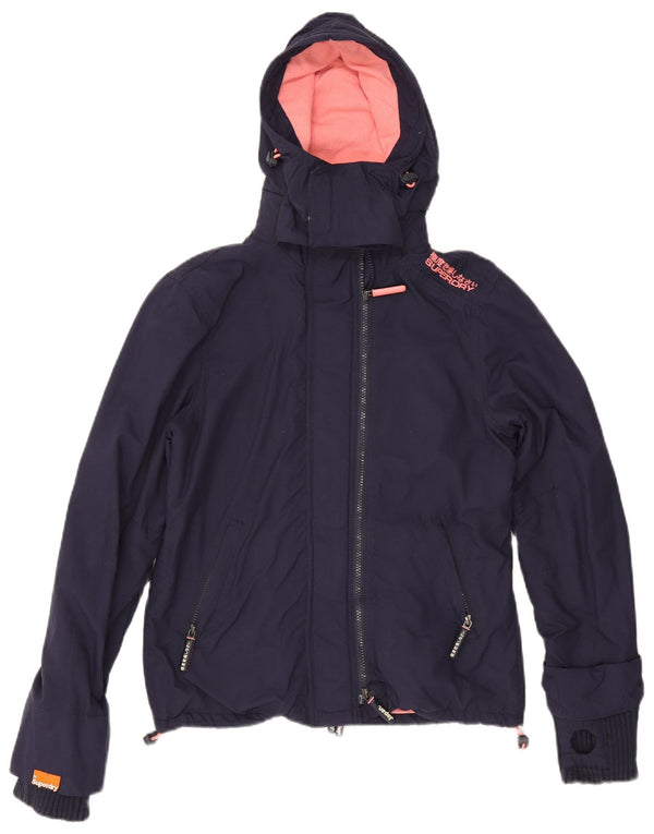 Superdry Damen The Windcheater Windjacke UK 14 Medium Marineblau