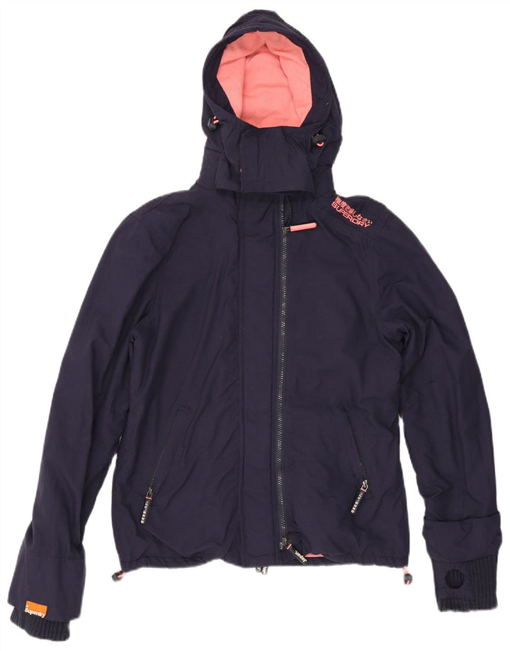 Superdry Damen The Windcheater Windjacke UK 14 Medium Marineblau