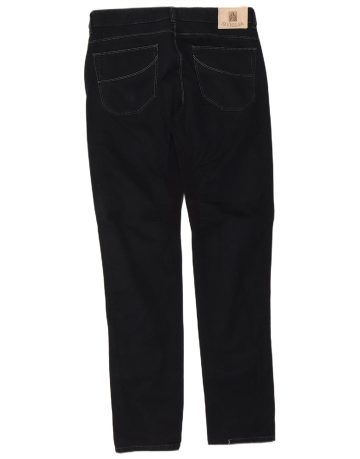 SIVIGLIA Slim-Jeans für Herren, W35, L35, schwarze Baumwolle