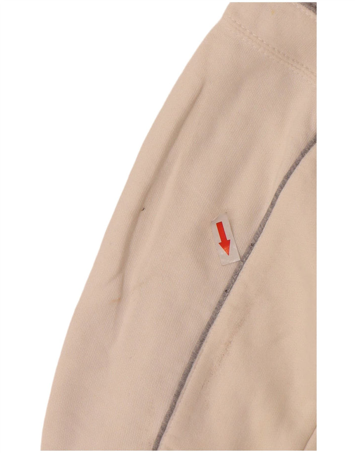 Williams Wilson Damen-Kapuzenpullover mit Reißverschluss, UK 12, Mittelweiß, Farbblock