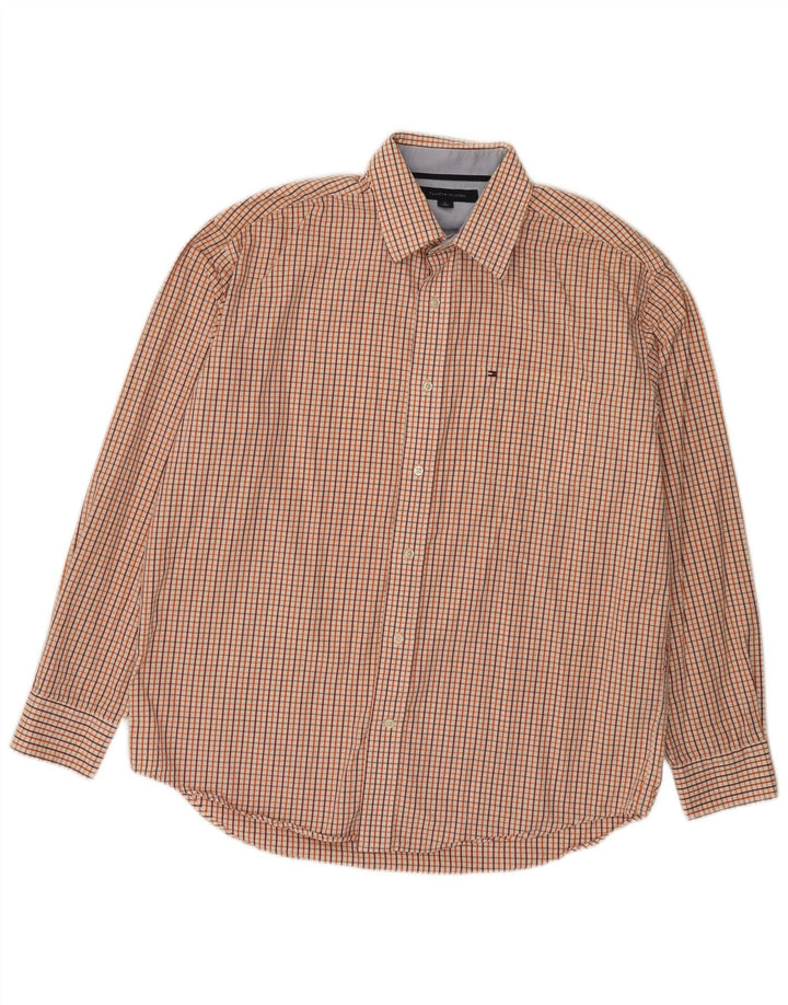 Tommy Hilfiger Herrenhemd, mittelgroß, mehrfarbig, kariert, Baumwolle