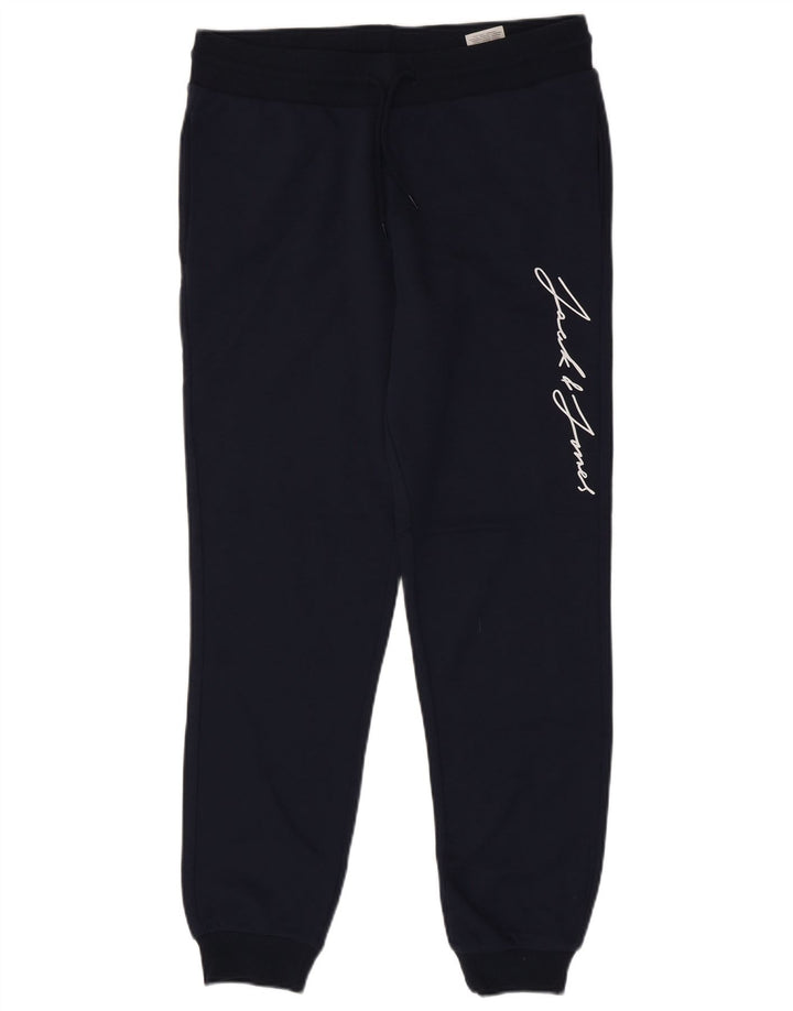 Jack & Jones Herren-Trainingshose mit grafischem Muster, mittleres Marineblau