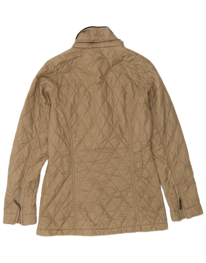 Barbour Damen Steppjacke UK 8 Small Beige Polyamid