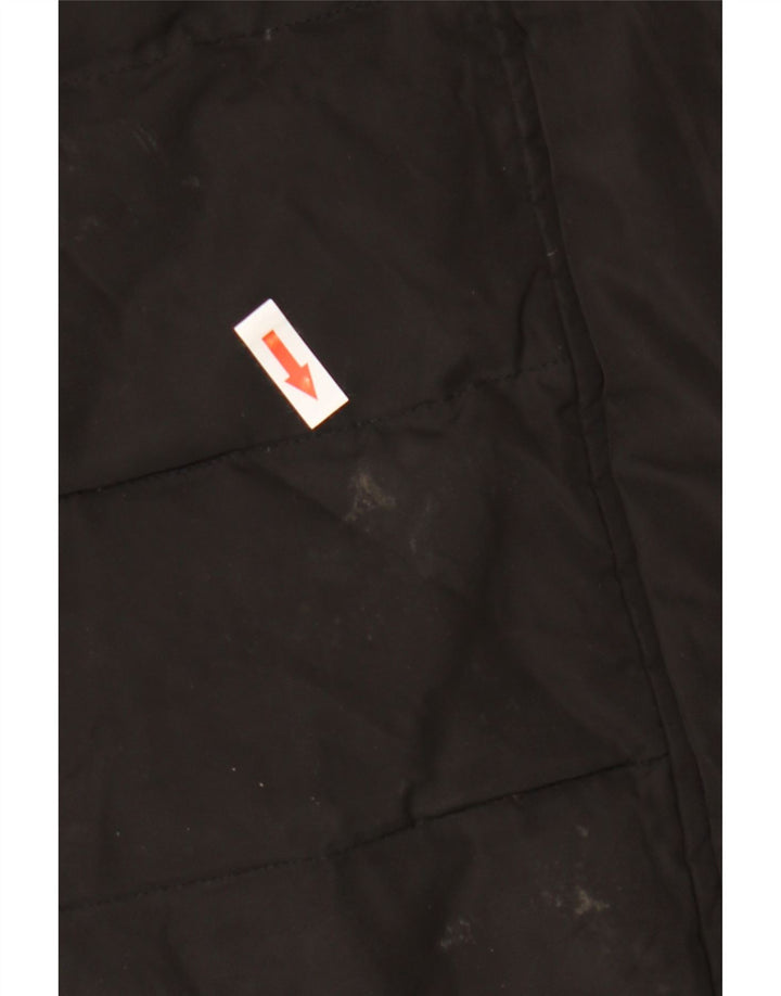Zara Damen Kapuzenmantel, gepolstert, UK 18, XL, Schwarz, Polyester