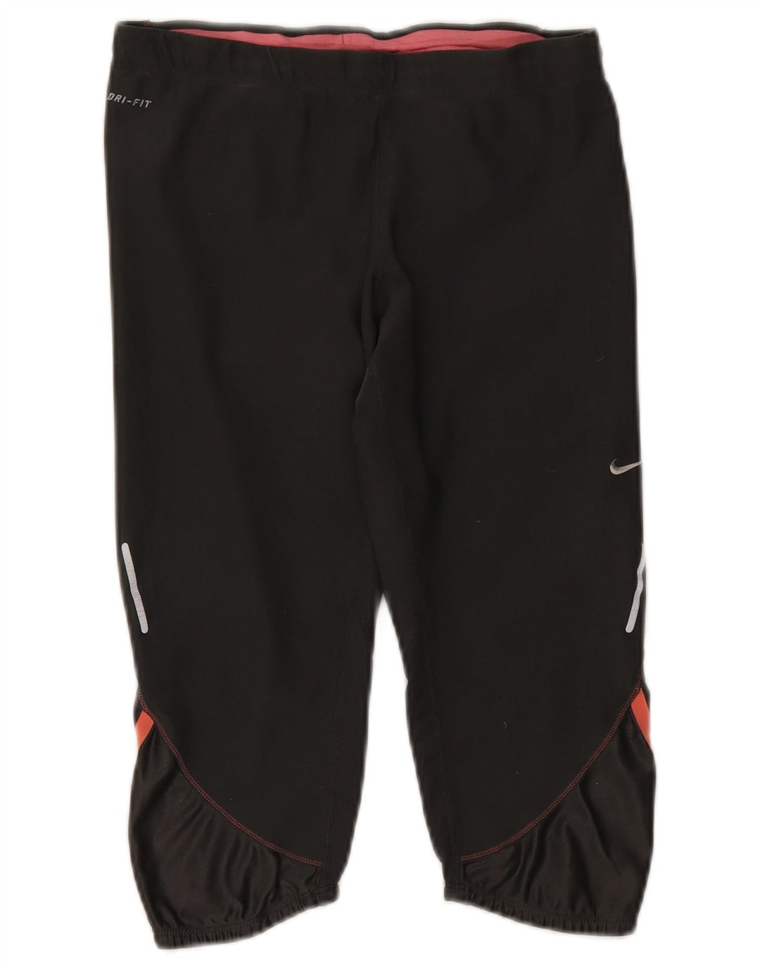 Nike Damen Dri Fit Capri-Trainingshose, UK 14, Mittelschwarz, Polyester