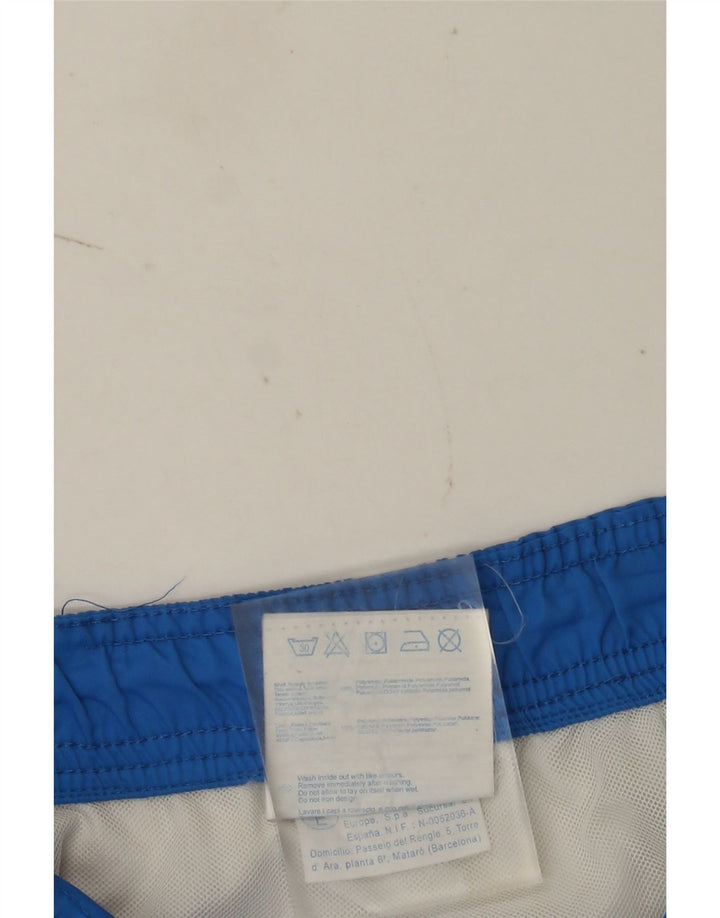 Champion Herren-Badeshorts mit Grafik, mittelblaues Colourblock-Polyamid