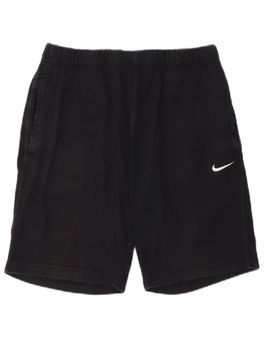 Nike Damen-Sportshorts, groß, aus schwarzer Baumwolle