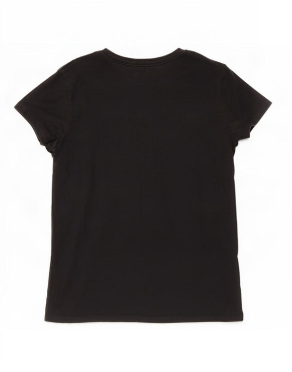 Nike Womens Graphic T-Shirt Top UK 18 XL Schwarz Baumwolle
