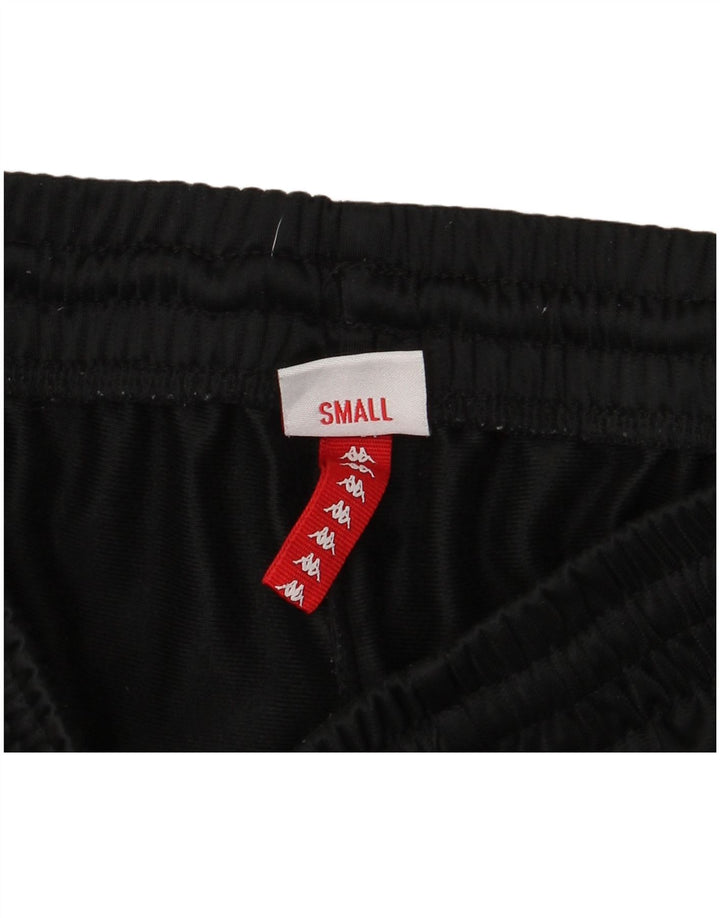 Kappa Herren-Sportshorts mit Grafik, Größe S, Schwarz, Farbblock-Polyester