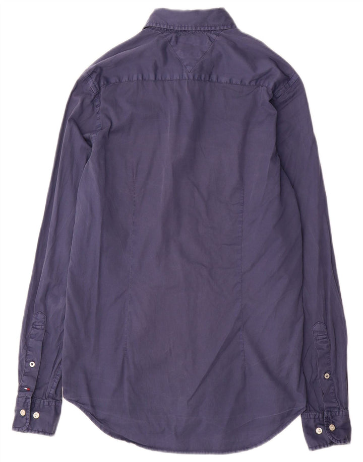 Tommy Hilfiger Herren-Slim-Fit-Hemd, klein, Blau