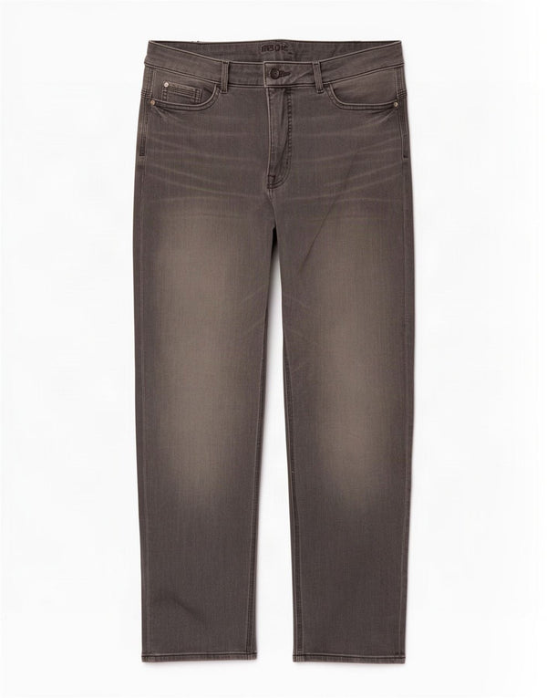 Marks & Spencer Damen Straight Jeans UK 16 Large W32 L28 Graue Baumwolle