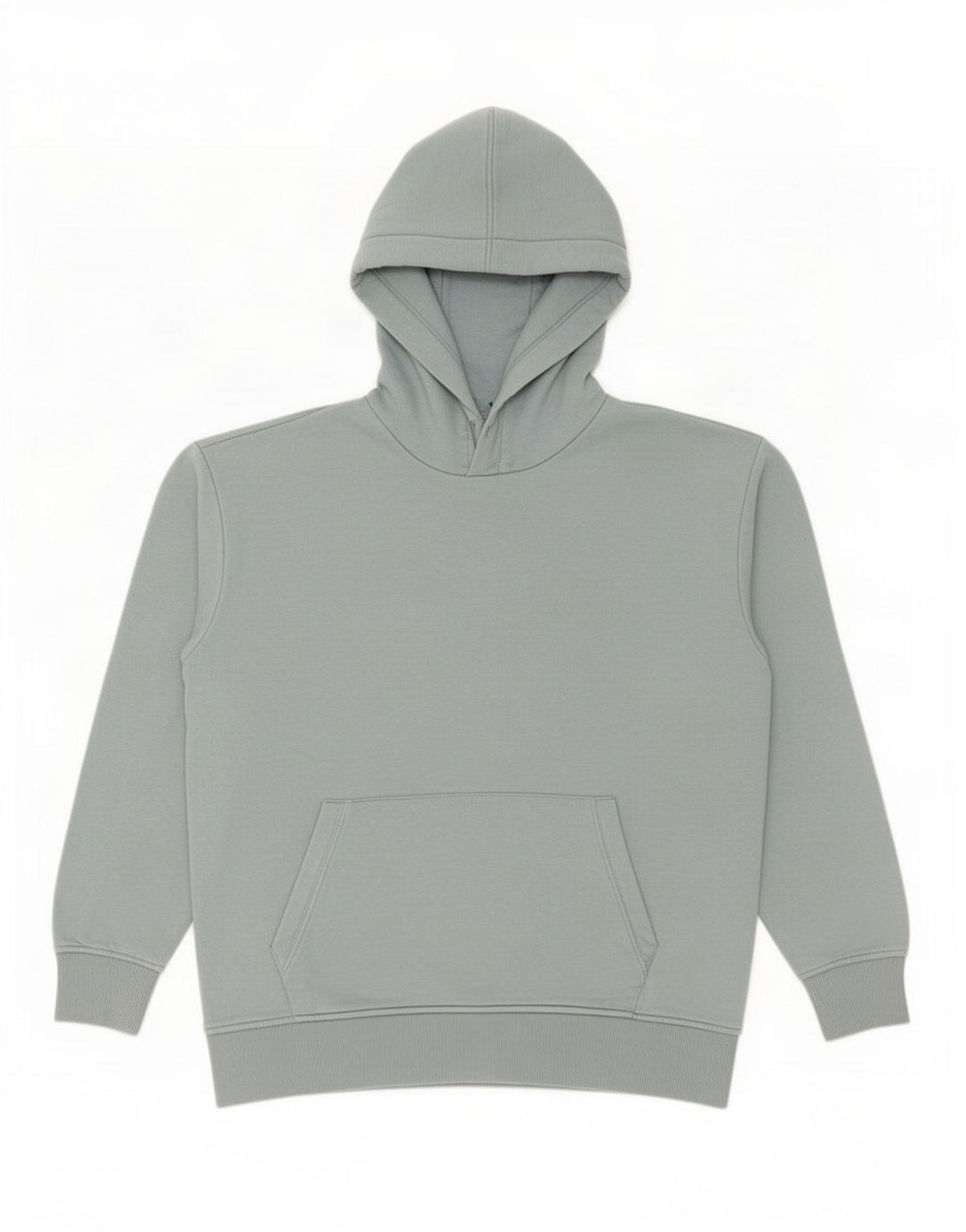 Zara Herren Kapuzenpullover Mittelblaue Baumwolle