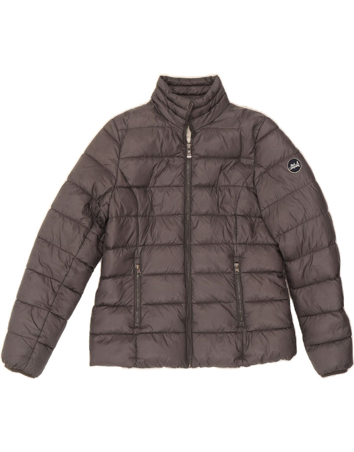 BEST COMPANY Womens Padded Jacket UK 16 Large Grey Nylon Vintage Best Company and Second-Hand Best Company from Messina Hembry 