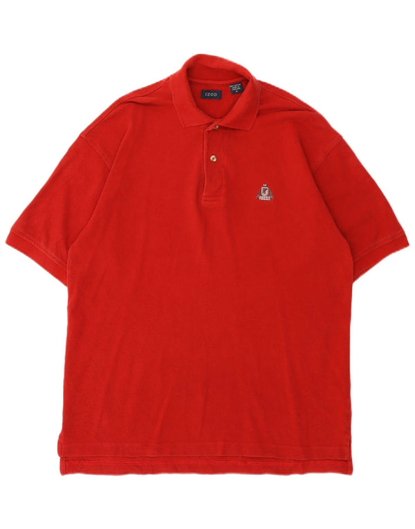 IZOD Herren-Poloshirt, klein, rote Baumwolle