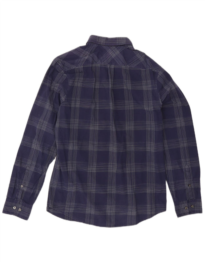 Penguin Herren Heritage Slim Fit Hemd, groß, marineblau, kariert, Baumwolle