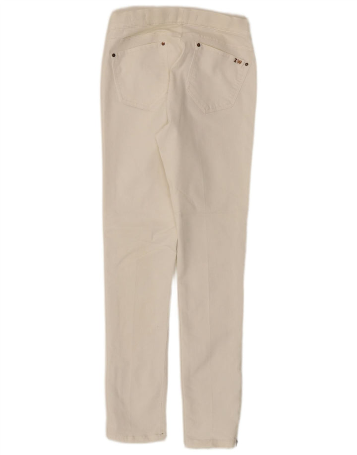 Zara Damen Slim Jeans EU 38 Small W28 L28 Weiß
