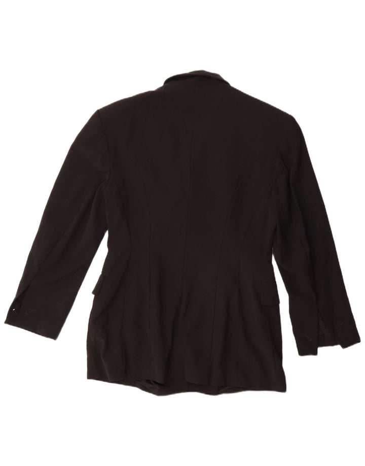Joop Zweireihiger Damen-Blazer IT 42 Mittelschwarze Schurwolle