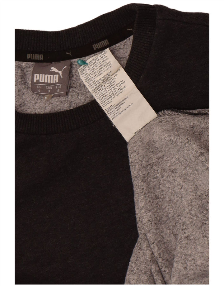 Puma Herren Sweatshirt Pullover Small Grau Baumwolle