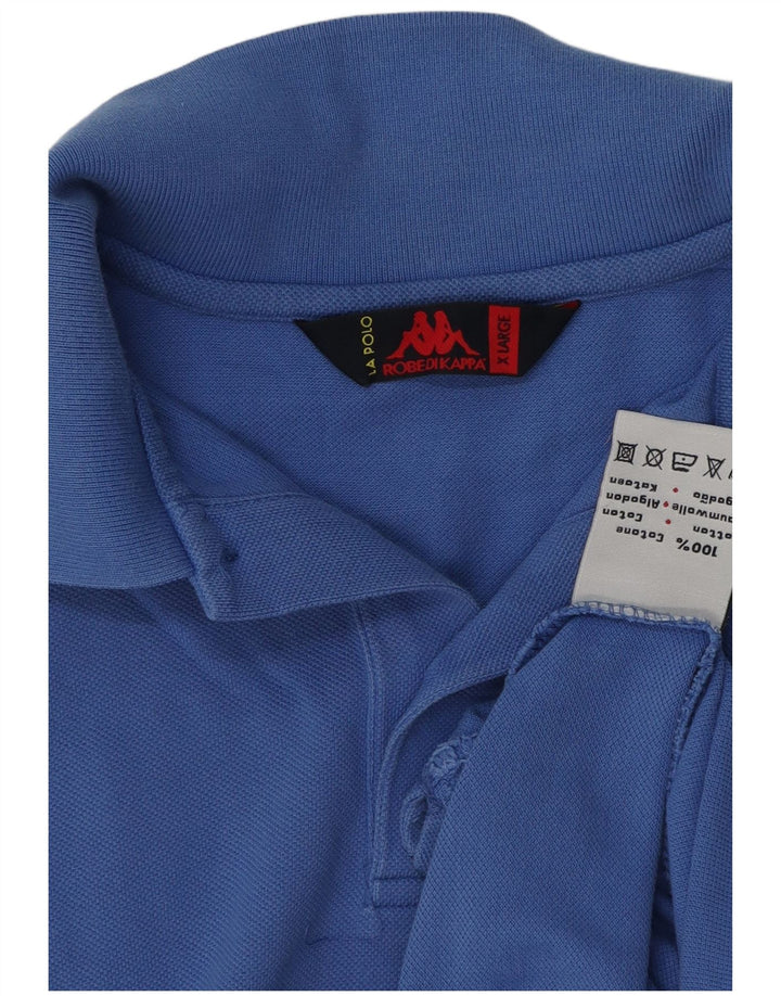 Kappa Herren Poloshirt XL Blau Baumwolle