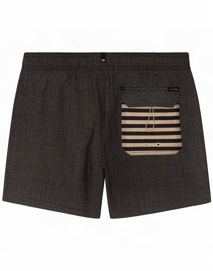 Vintage Herren Badeshorts Medium Black Polyester
