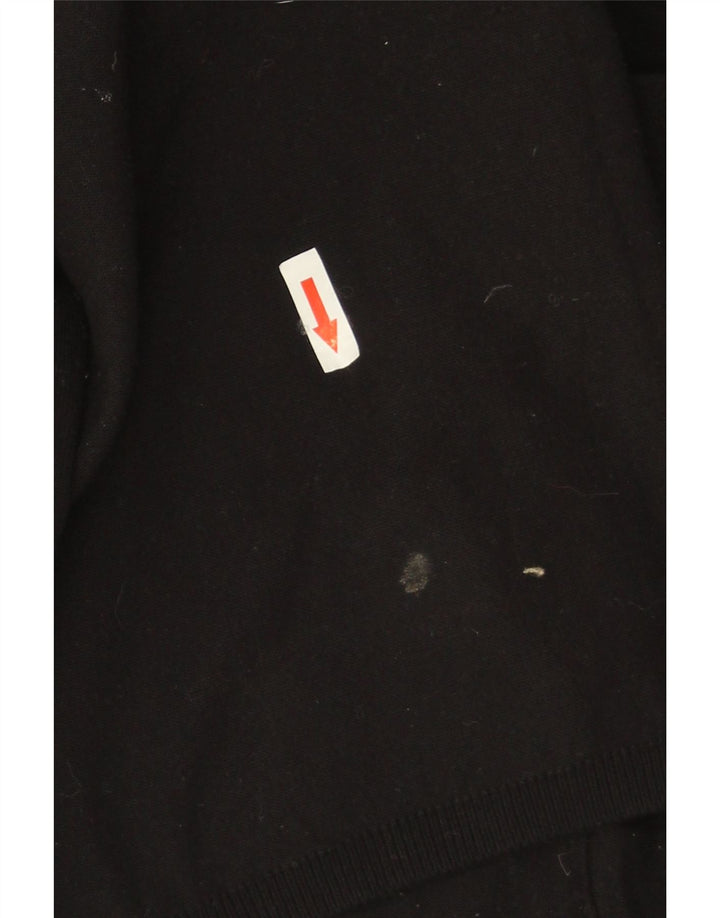 Zara Damen-Strickjacke, übergroß, lang geschnitten, offen, Gr. 10, Schwarz