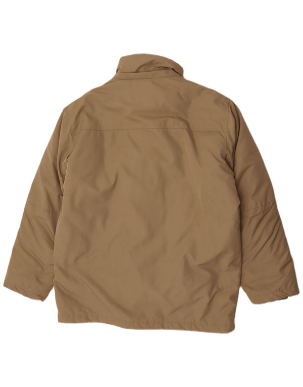 Geox Herren Wattierte Jacke UK 42 XL Beige Polyester