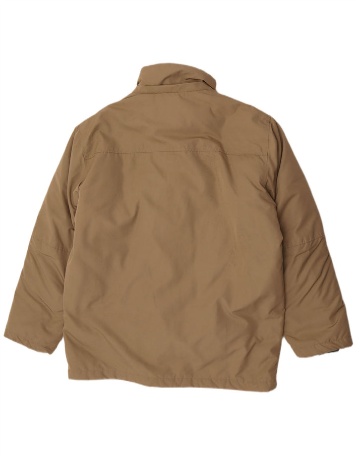 Geox Herren Wattierte Jacke UK 42 XL Beige Polyester