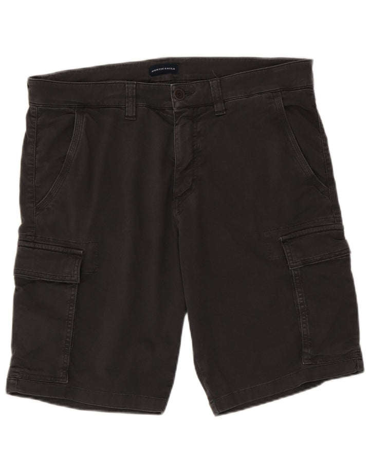North Sails Herren Cargoshorts W34 Große graue Baumwolle