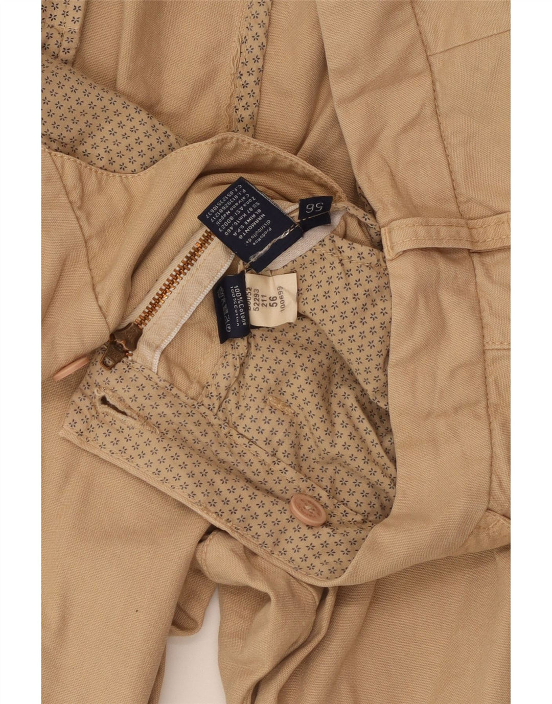 Harmont & Blaine Herren Cargoshorts IT 56 3XL W40 Beige Baumwolle