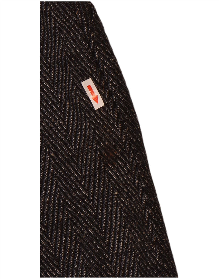 Vintage Damen Bleistiftrock W30 Mittelgrauer Chevron