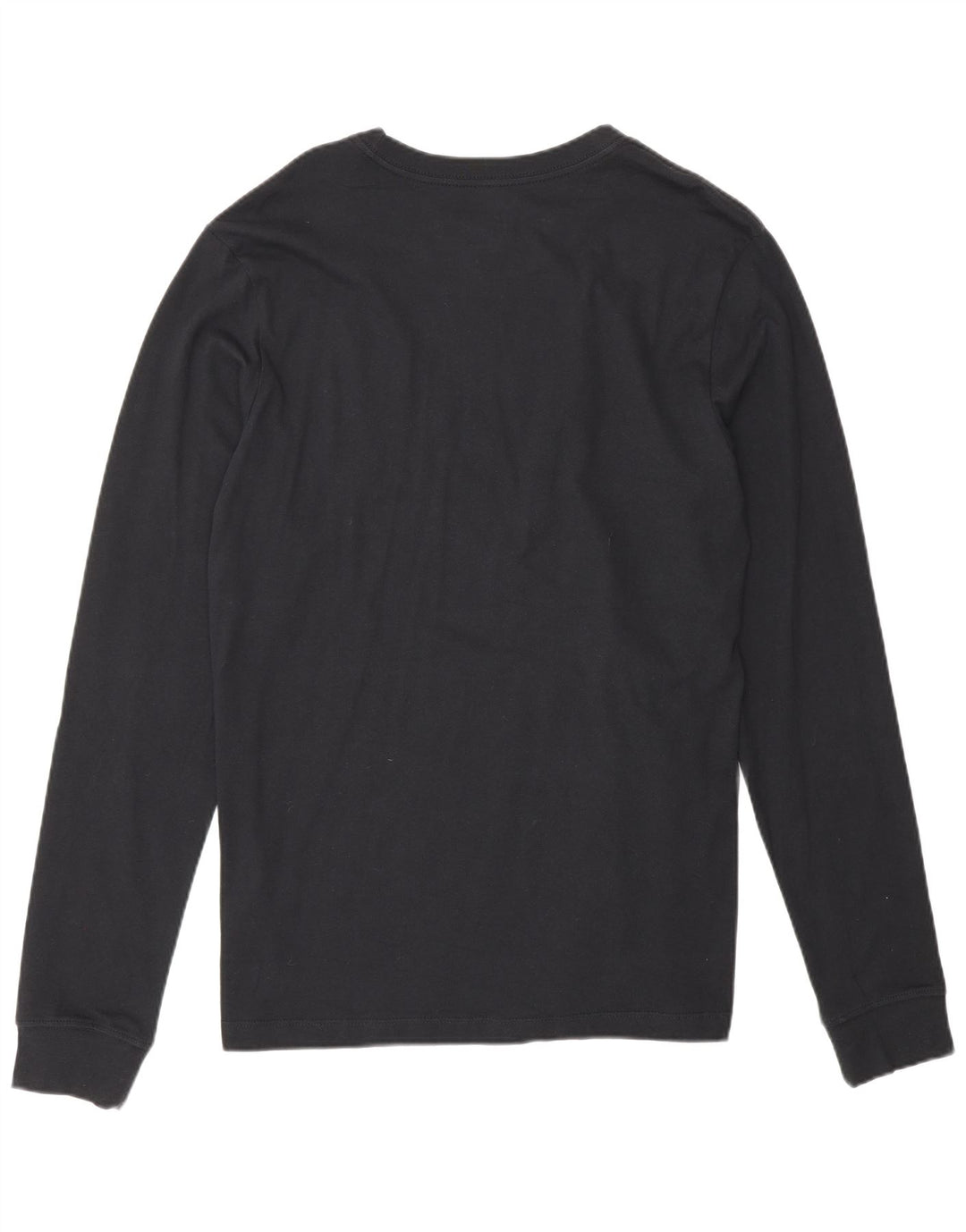 Nike Herren-Golfshirt mit Grafik, langärmlig, mittelblaue Baumwolle