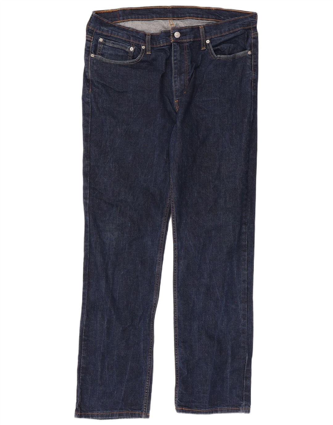 Levi's Herren 514 Straight Jeans W38 L34 Marineblaue Baumwolle