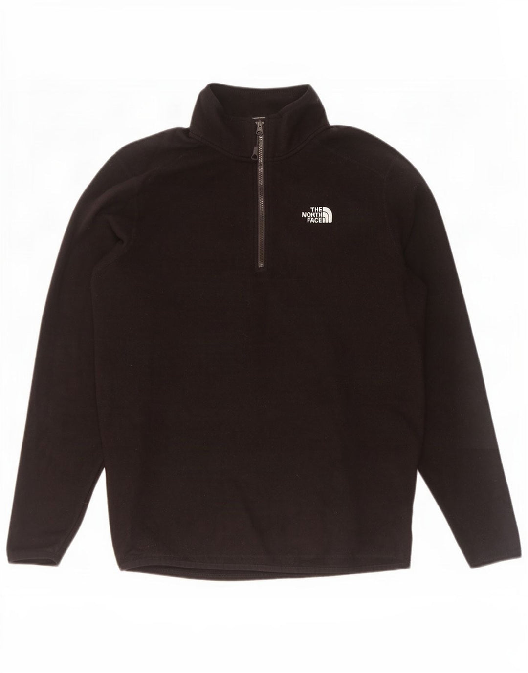 The North Face Herren-Fleecepullover mit Reißverschluss am Hals, Mittelschwarzes Polyester
