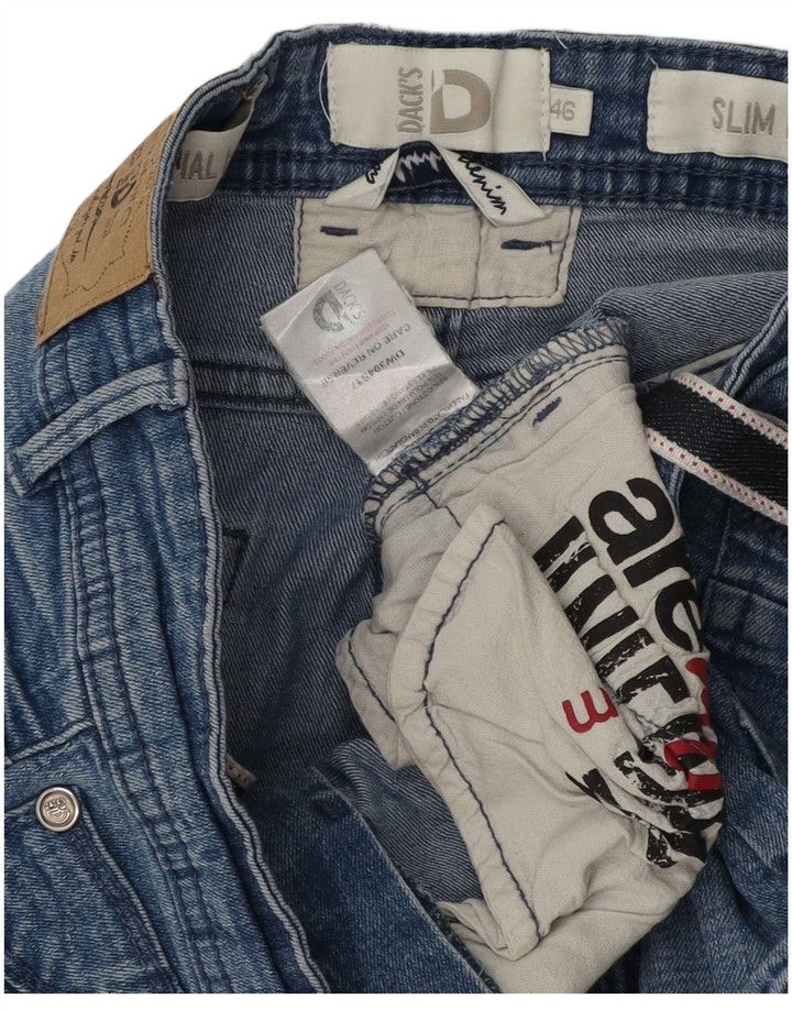 Dack's Slim Fit Denim-Shorts für Damen IT 46 Large W30 Blaue Baumwolle